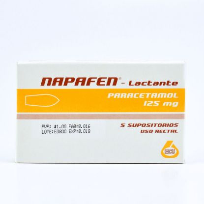  NAPAFEN 125 mg ECU x 5 Lactante Supositorio362348