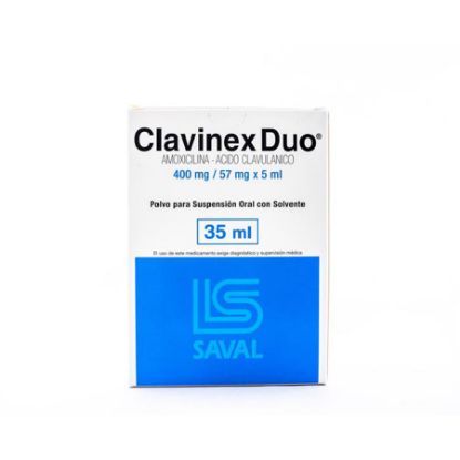  CLAVINEX 400 mg x 57 mg ECUAQUIMICA Duo Suspensión362589