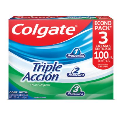  Crema Dental COLGATE Triple Acción 3 x 100 ml364911