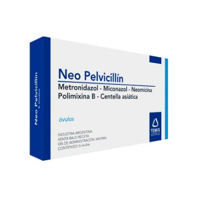  NEO PELVICILLIN 300 mg x 100 mg x 48.80 mg x 4.40 mg x 15 mg EUROSTAGA x 6 Óvulos365920