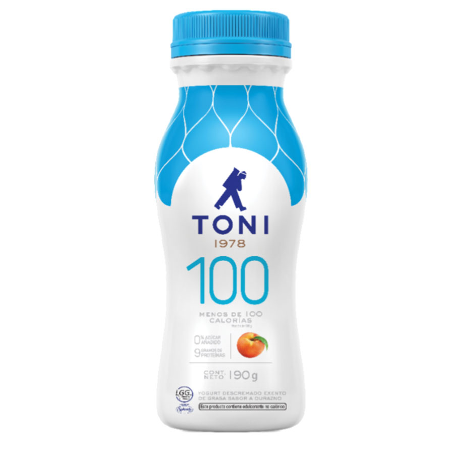 Yogurt Toni 100 Light Durazno 190 g 376865