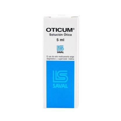 Oticum 25/5% ecuaquimica - saval solución 405600