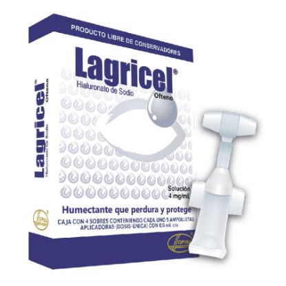 Lagricel 4 mg solución oftálmica 20 unidosis  406248