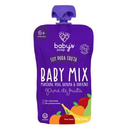 Puré de frutas babys mix duo pack pera  113 g 406434