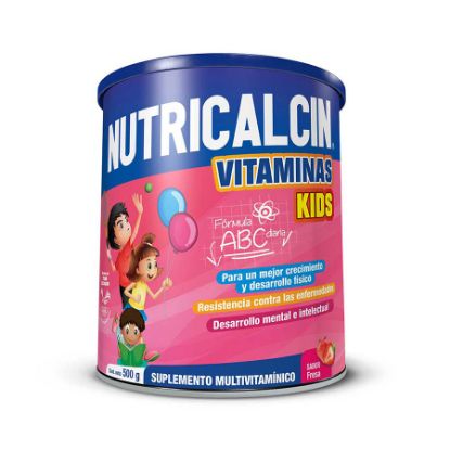 Complemento nutricional nutricalcin vitamina kids fresa  fresa en polvo 500 g 407765