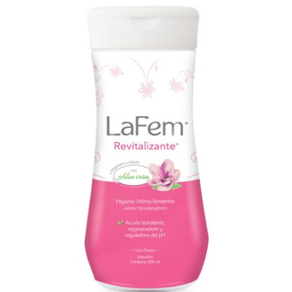 Jabón íntimo femenino lafem solución frasco x 200 ml 408325