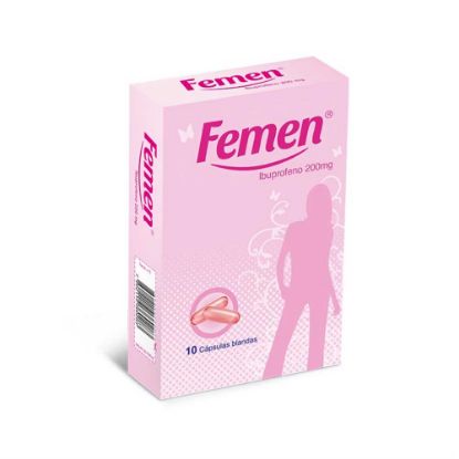 Alivio menstrual femen 200 mg cápsulas x 10 408709