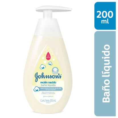 Jabón líquido johnson's recién nacido  200 ml 409058