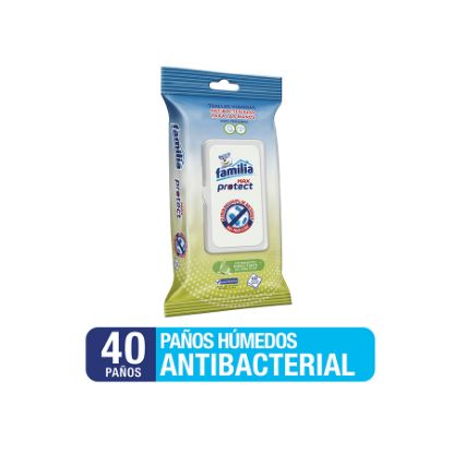 Pañitos húmedos familia antibacterial herbal  herbal x40 409441