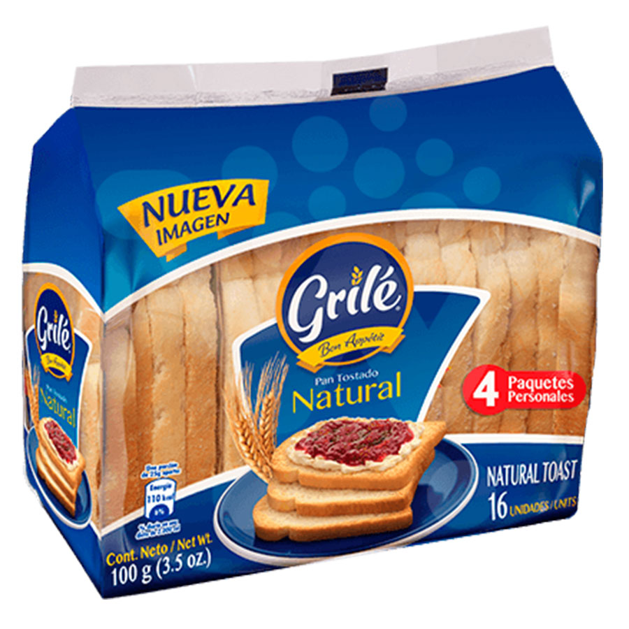 Tostadas grile natural 100 g 421242