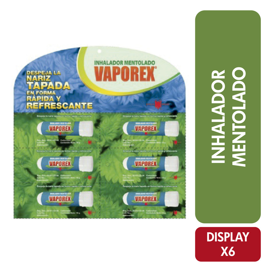 Vaporex inhalador x 6 421555