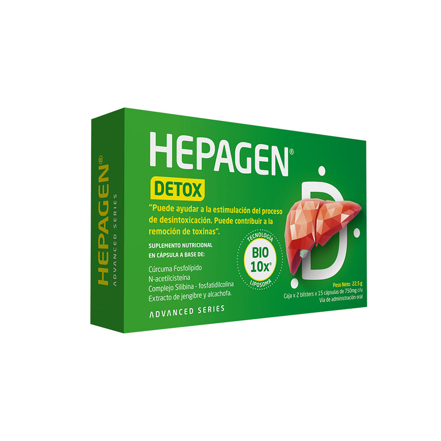 Hepagen detox cápsulas x 30 423998