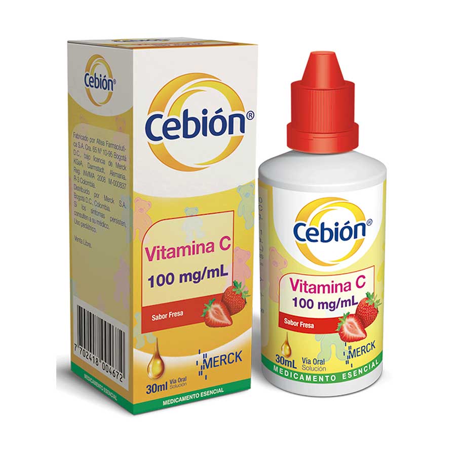  Vitamina C CEBION Fresa 100 mg en Gotas 30 ml425189