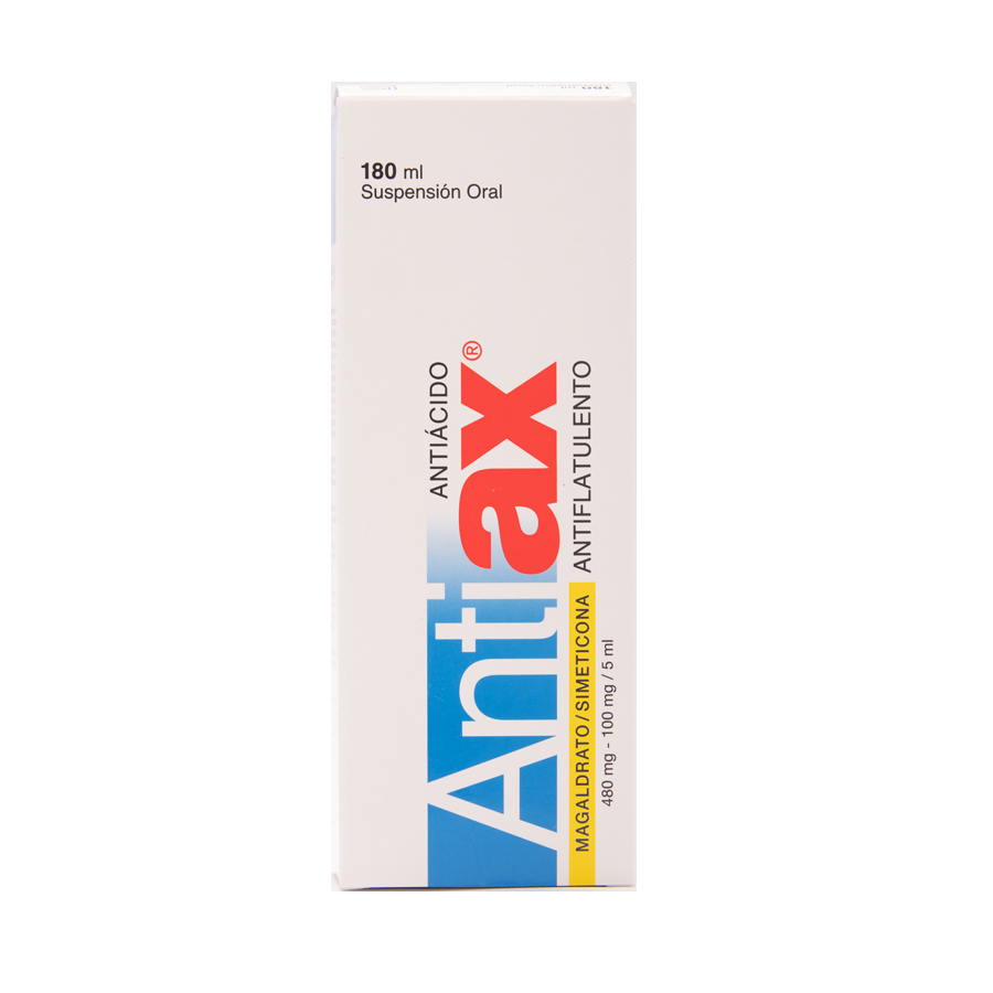  Antiácido ANTIAX 480 mg x 100 mg Suspensión 180 ml425340