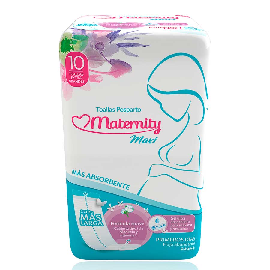  Toalla Sanitaria MATERNITY 10 unidades425413