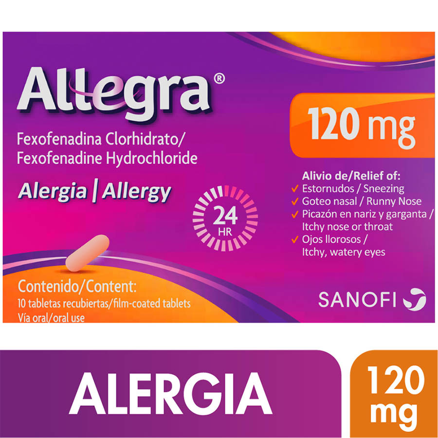  ALLEGRA 120 mg Tabletas Recubiertas x 10425535