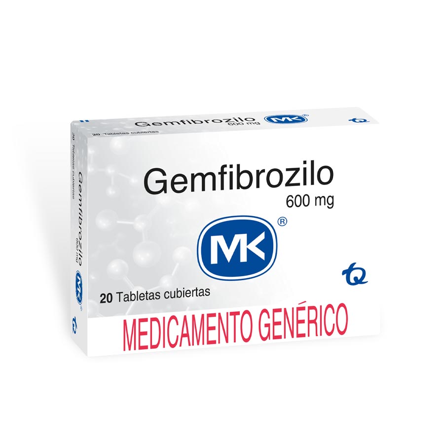 GEMFIBROZILO 600MG TECNOQUIMICAS - GENERICOS Tableta Recubierta 425570