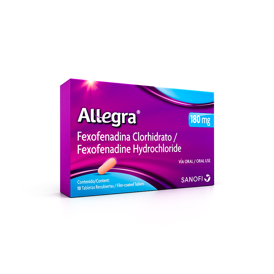 ALLEGRA 180MG SANOFI - CH Tabletas Recubiertas 425619