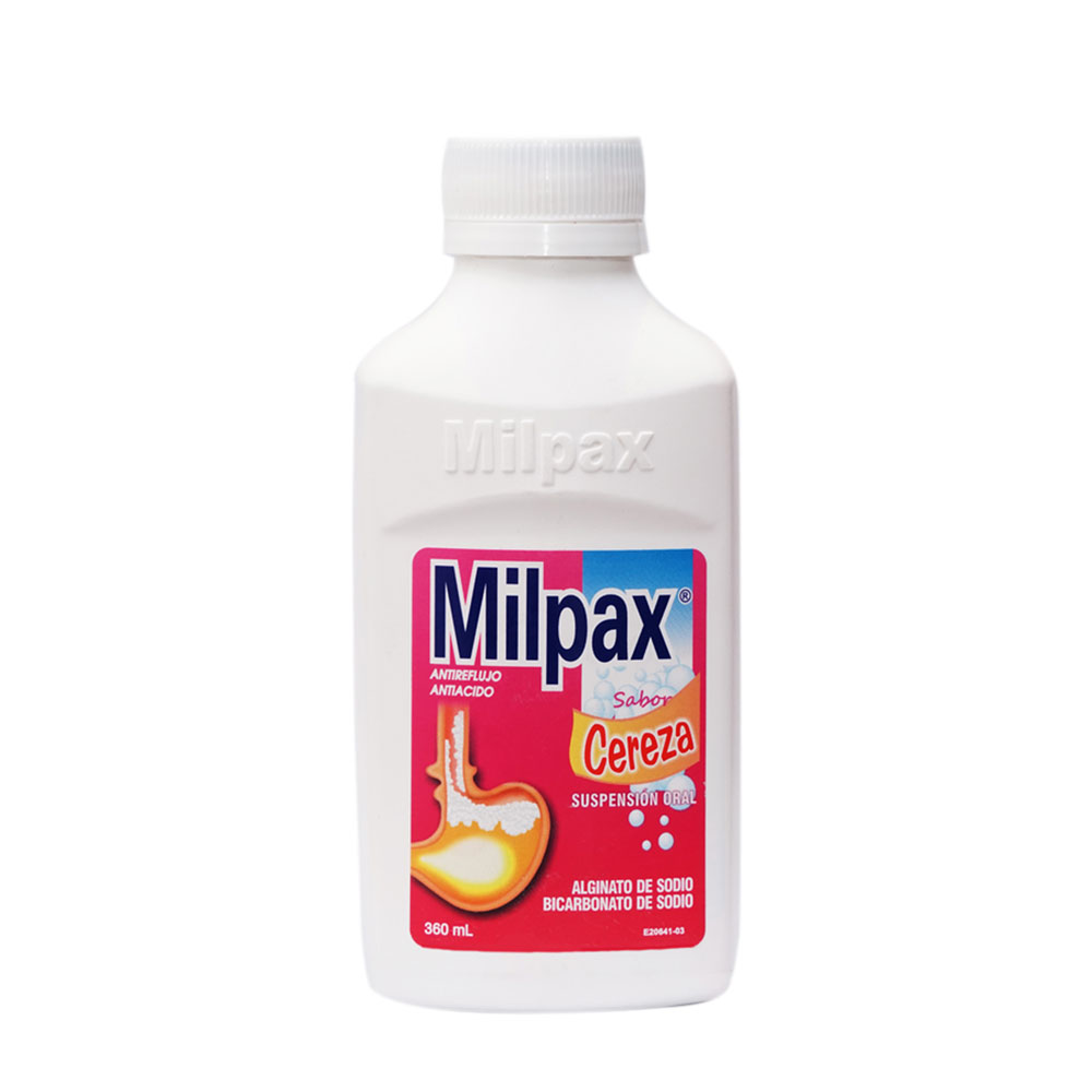  Antiácido MILPAX Cereza 125 mg x 133 mg Suspensión 360 ml425674