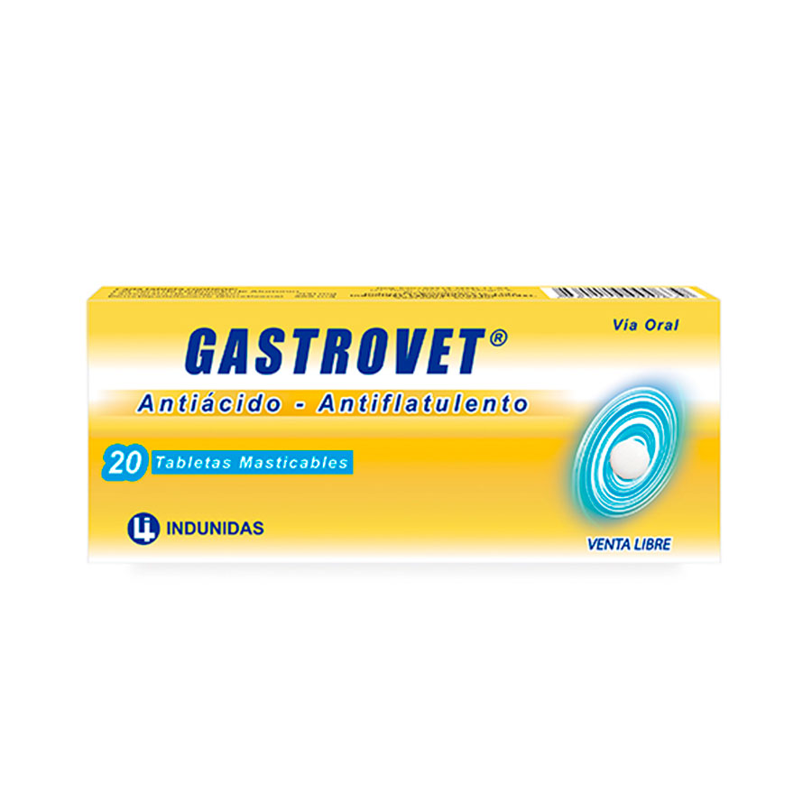 GASTROVET 200MG INDUNIDAS Tableta Masticable 425930