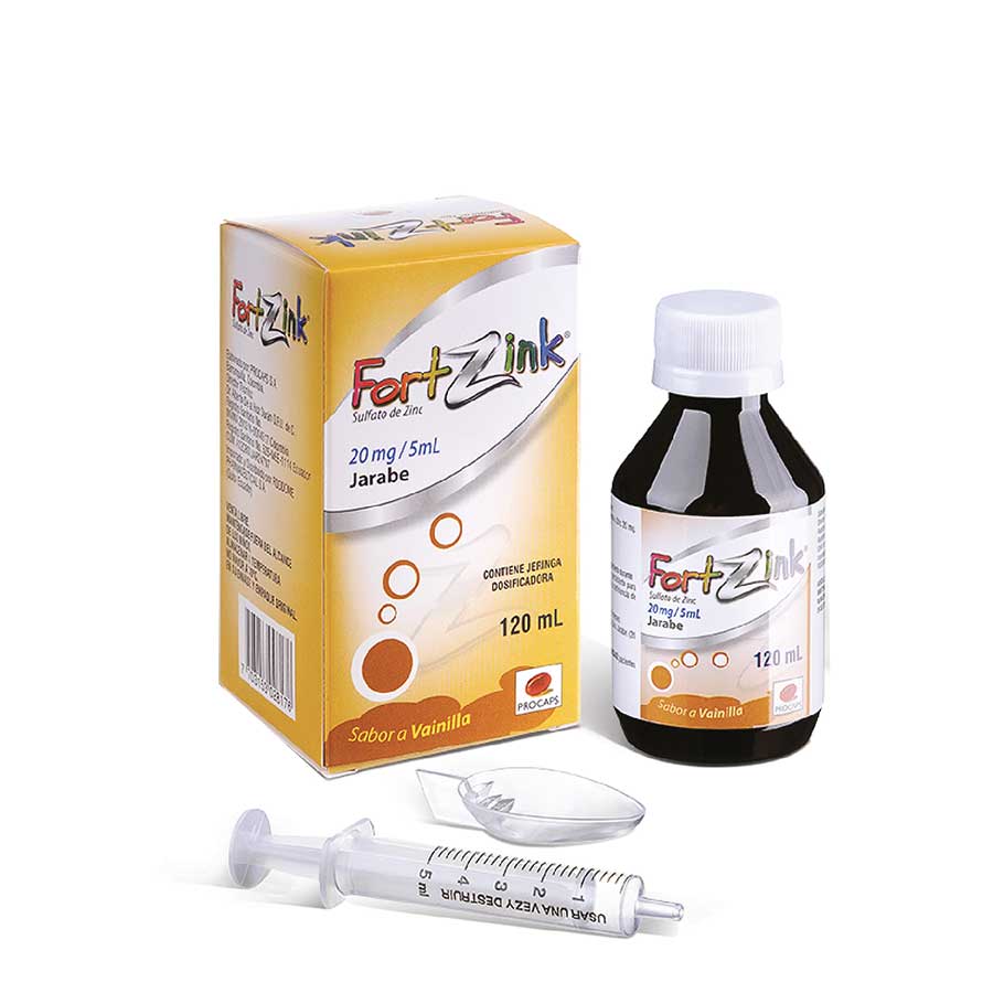  FORTZINK Vainilla 20 mg/5 ml Jarabe 120 ml425933