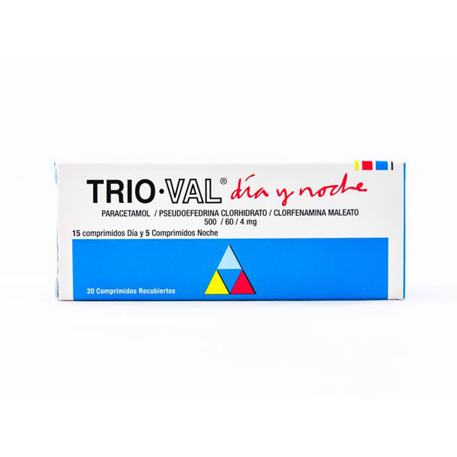 TRIOVAL 500/60MG ECUAQUIMICA - SAVAL Comprimidos Día Noche425944