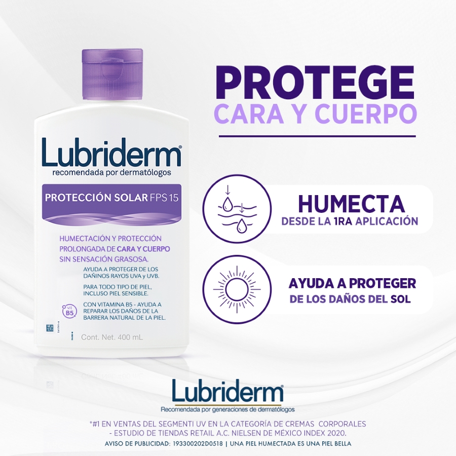  Crema Protectora solar LUBRIDERM FPS 15 400 ml426158