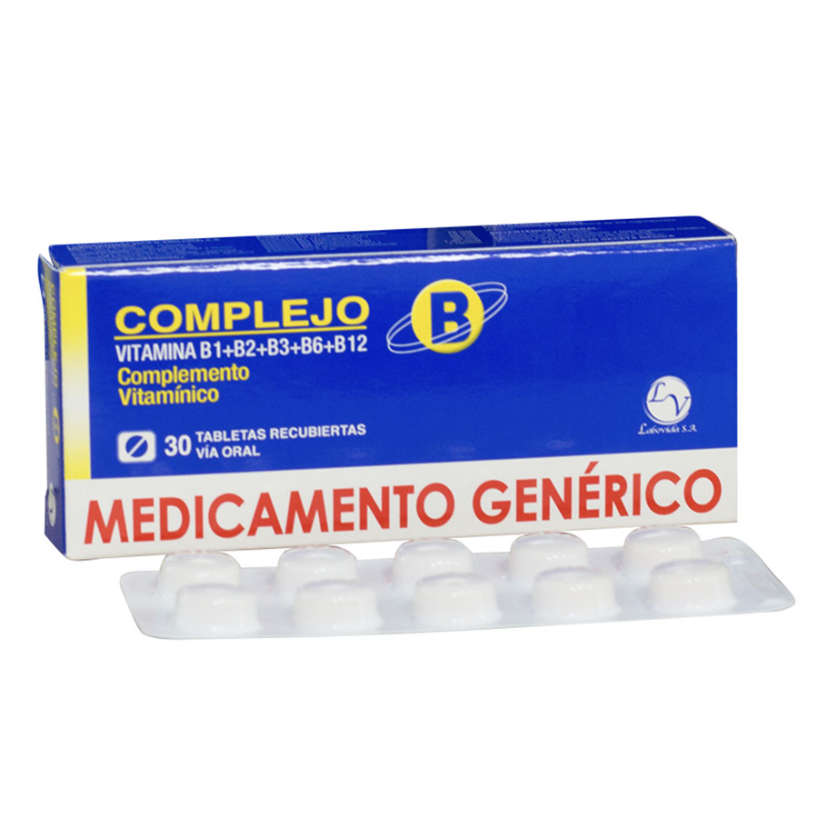 COMPLEJO B 10/10/50MG LABOVIDA Tableta Recubierta Neurótropo426226