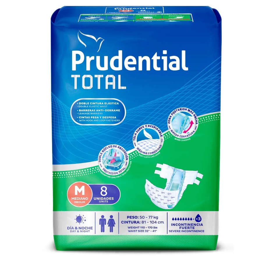  Pañal de Incontinencia PRUDENTIAL Medium 8 unidades426239