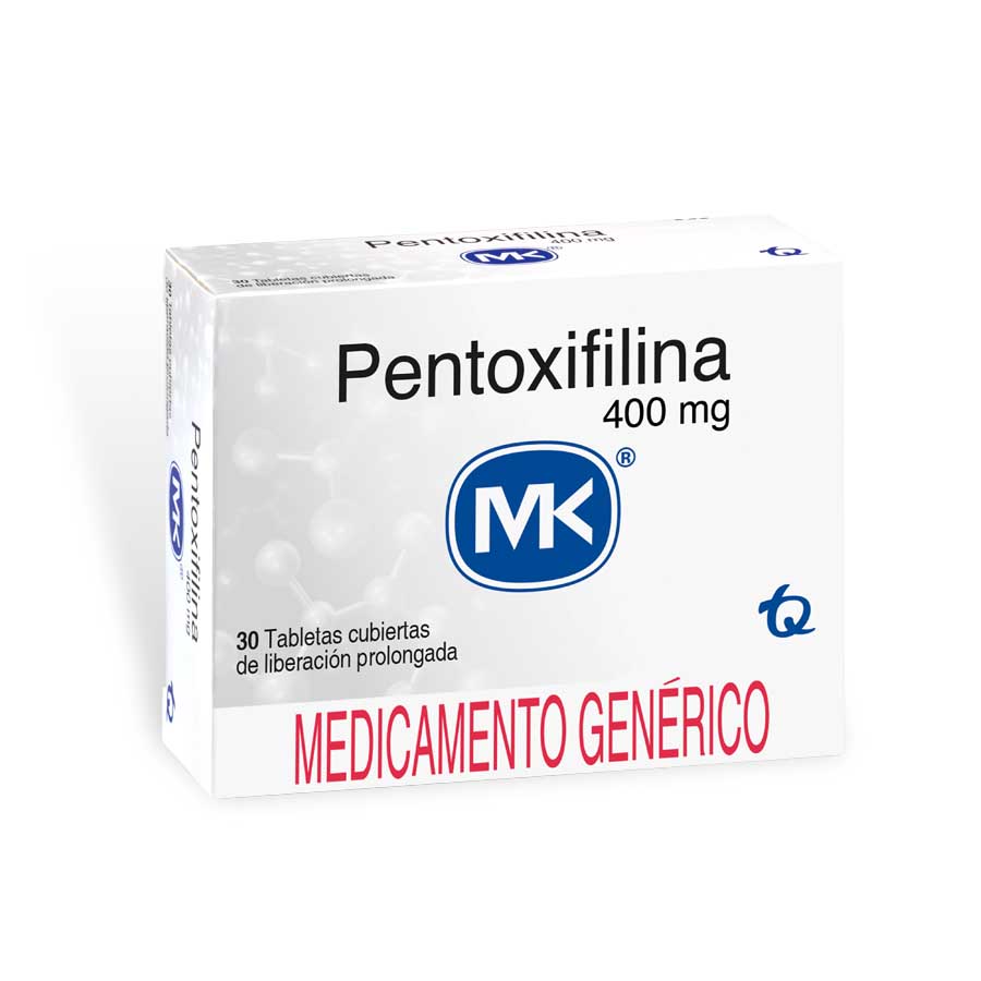 PENTOXIFILINA 400MG TECNOQUIMICAS - GENERICOS Tableta 426294