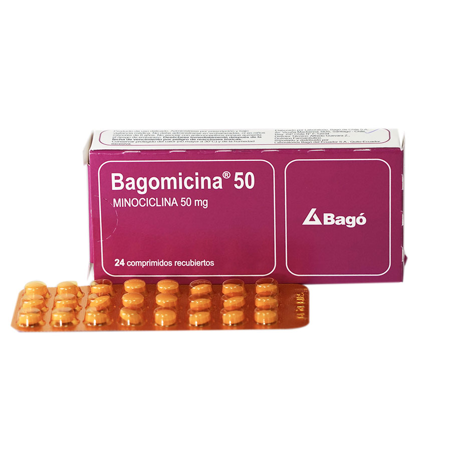 BAGOMICINA 50MG QUIFATEX DIST BAGO Comprimido Recubierto 426315