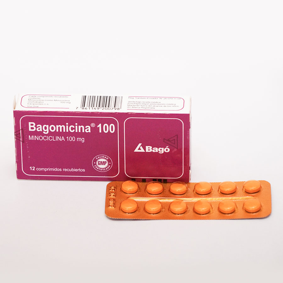 BAGOMICINA 100MG QUIFATEX DIST BAGO Comprimidos 426316