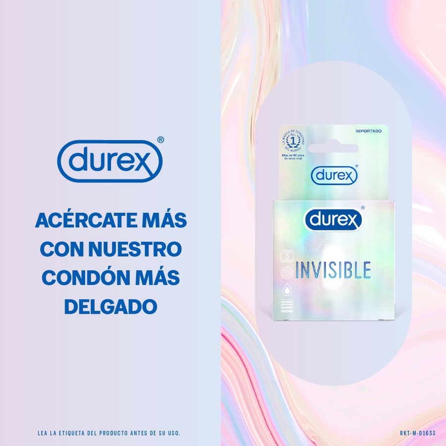  DUREX Condones Invisibles Caja de 3 preservativos426342