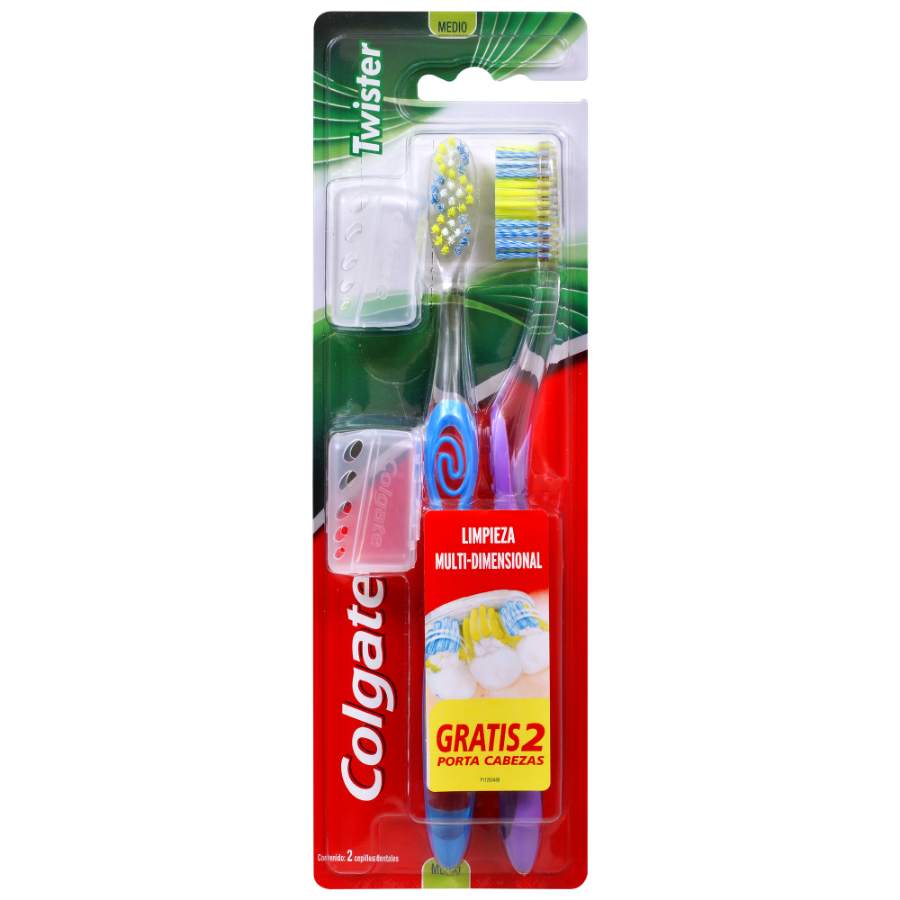  Cepillo Dental COLGATE Twister Fresh 2 unidades426450