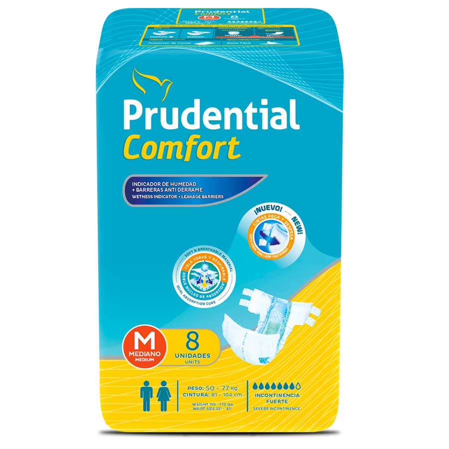  Pañal de Incontinencia PRUDENTIAL Medium 8 unidades426501