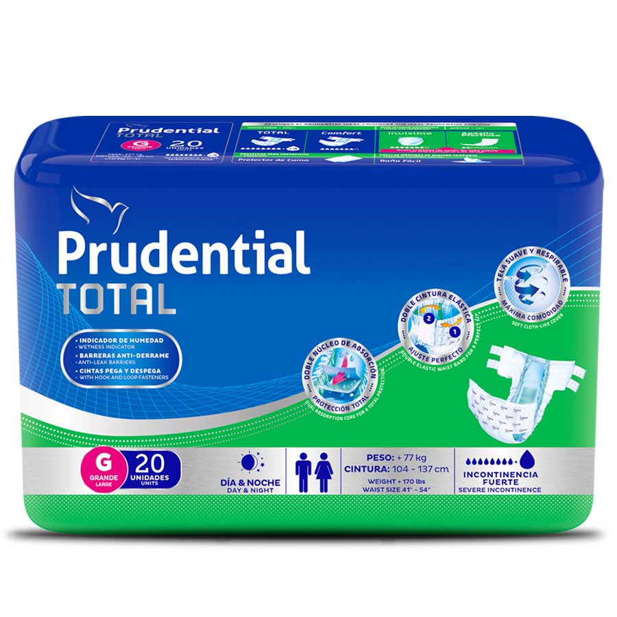  Pañal de Incontinencia PRUDENTIAL Large 20 unidades426502