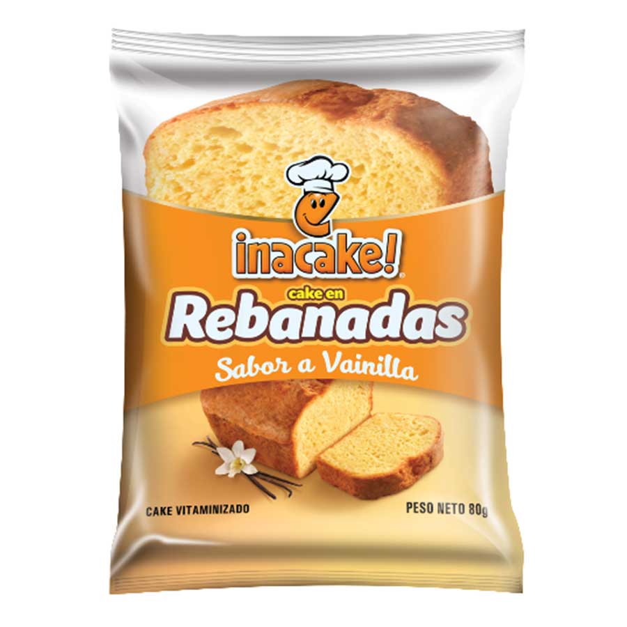  Cake INACAKE Rebanada Vainilla 80 g426511