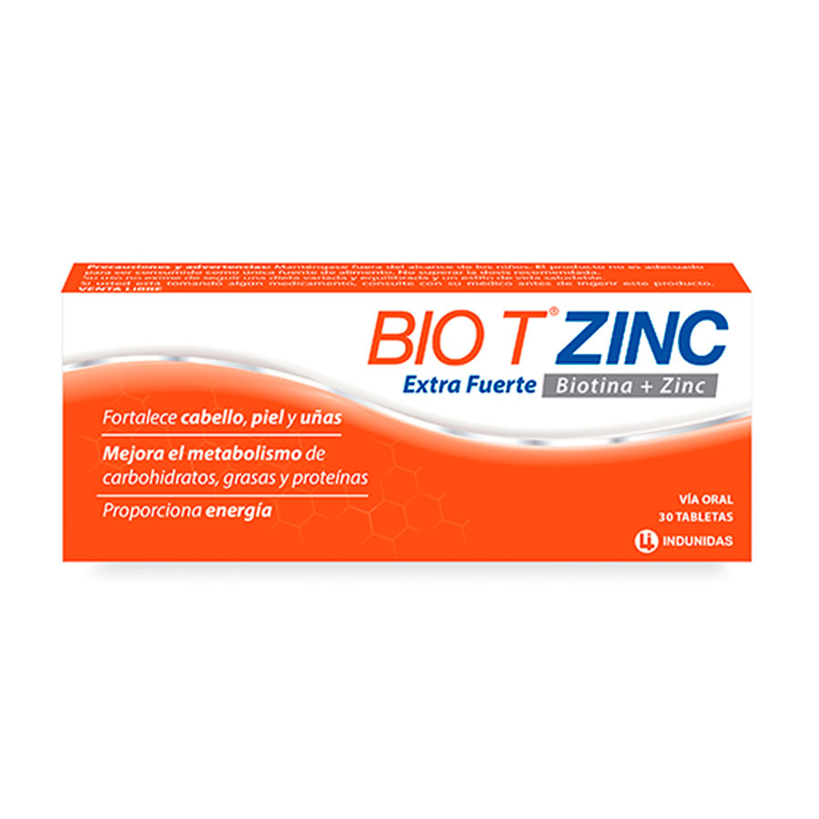 BIO T 18.21MG/2500MCG INDUNIDAS  Bio T + Zinc426571