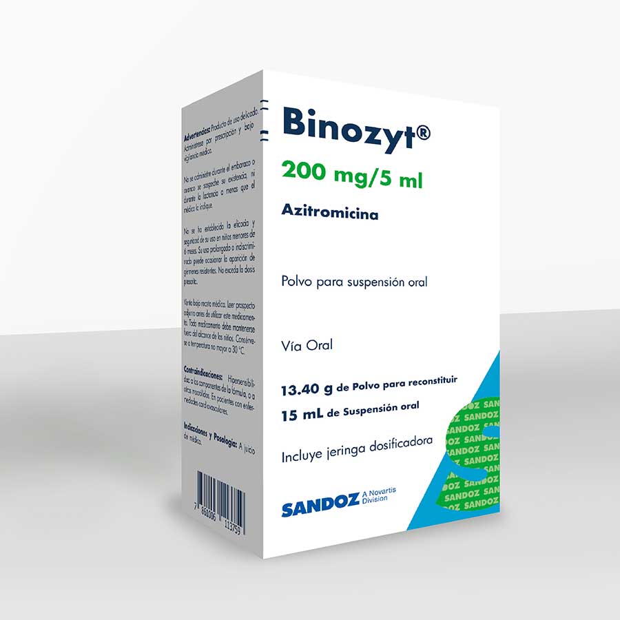 BINOZYT 200MG/5ML ALIANZA SANDOZ en Polvo 426630