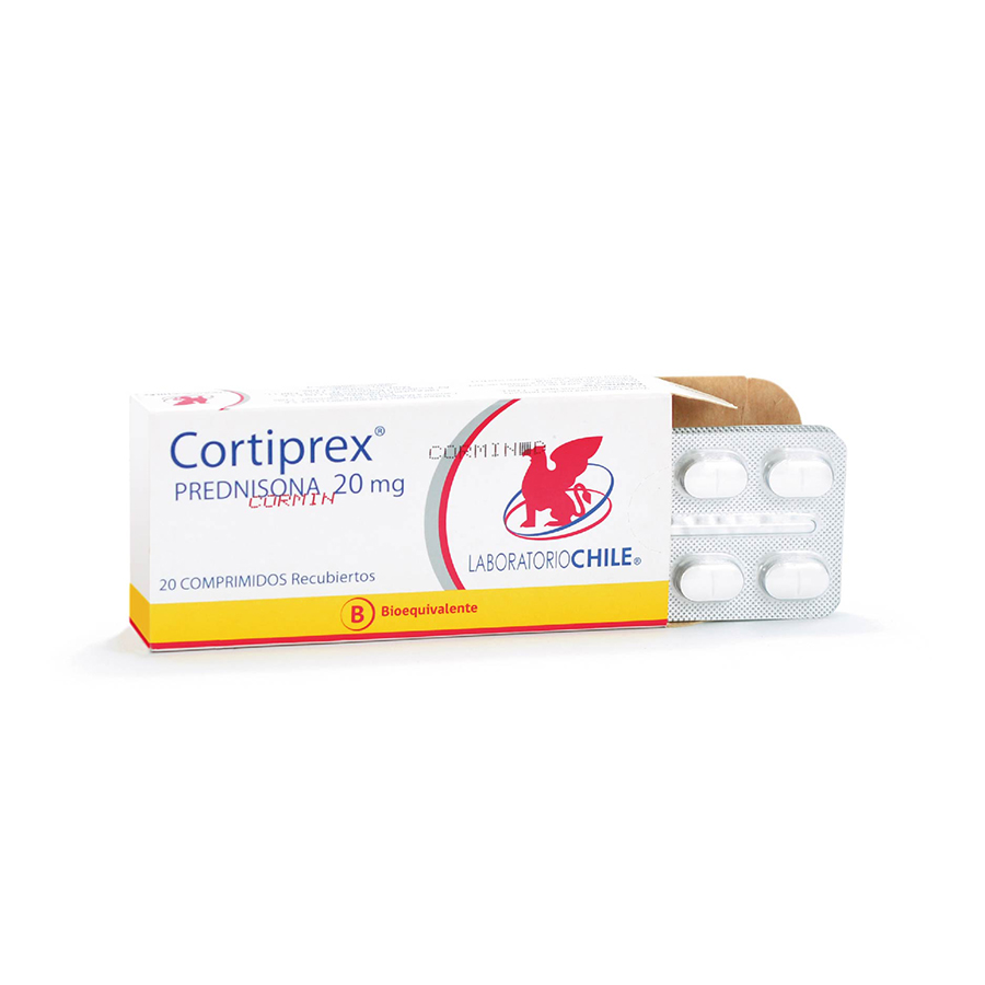 CORTIPREX 20MG DYVENPRO REPRESENTACIONES LAB CHILE LINEA GENERAL Comprimido Recubierto 426650