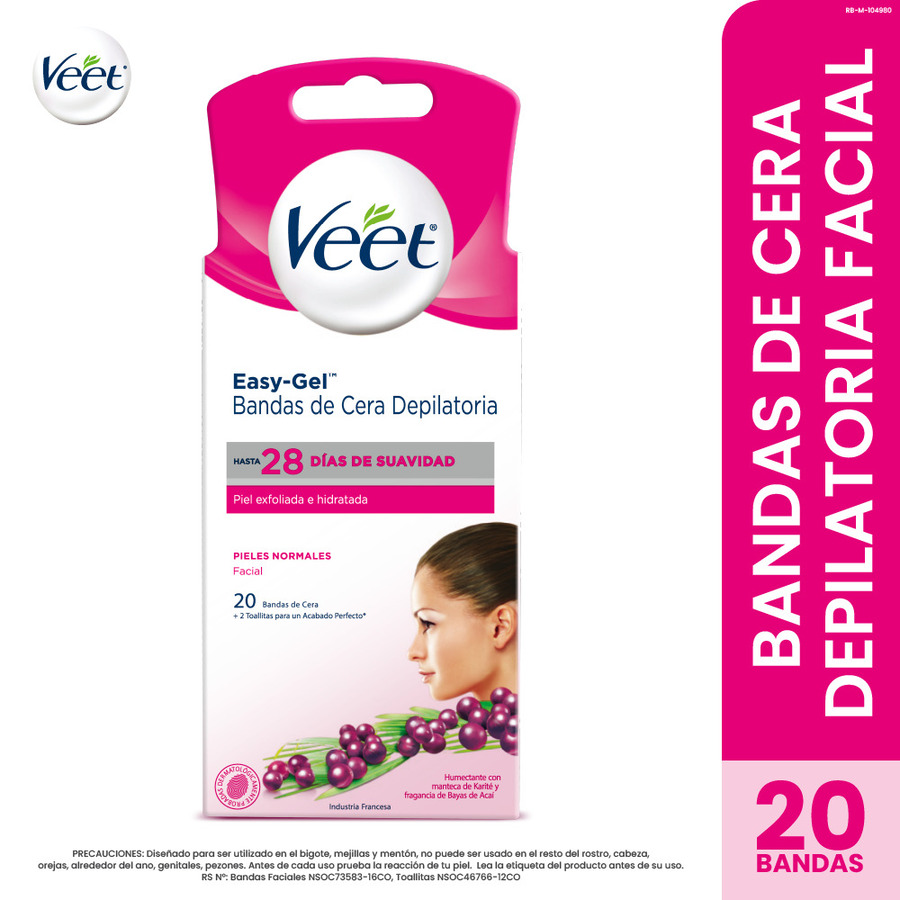  Bandas de Cera Faciales VEET x 20426729