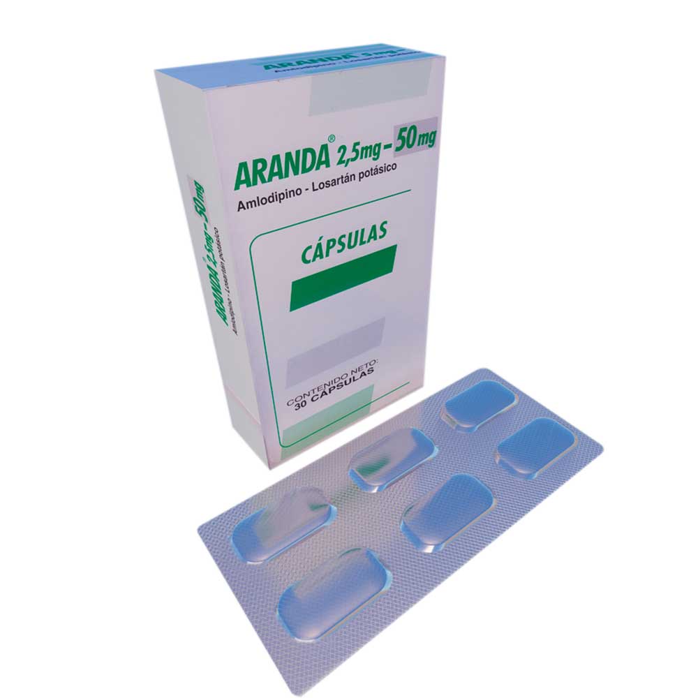 ARANDA 2.5/50MG LETERAGO - GRUPO FARMA Cápsulas 426745