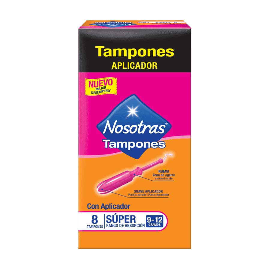  Tampones NOSOTRAS Con Aplicador Súper x 8 unds427059