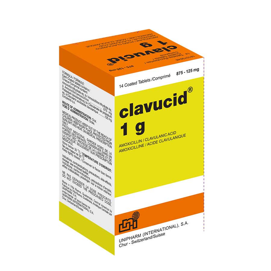 CLAVUCID 1GR LETERAGO - UNIPHARM Tableta 427097