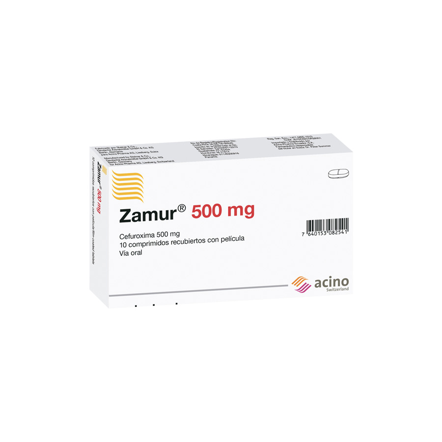 ZAMUR 500MG ACINO PHARMA Comprimido Recubierto 427184