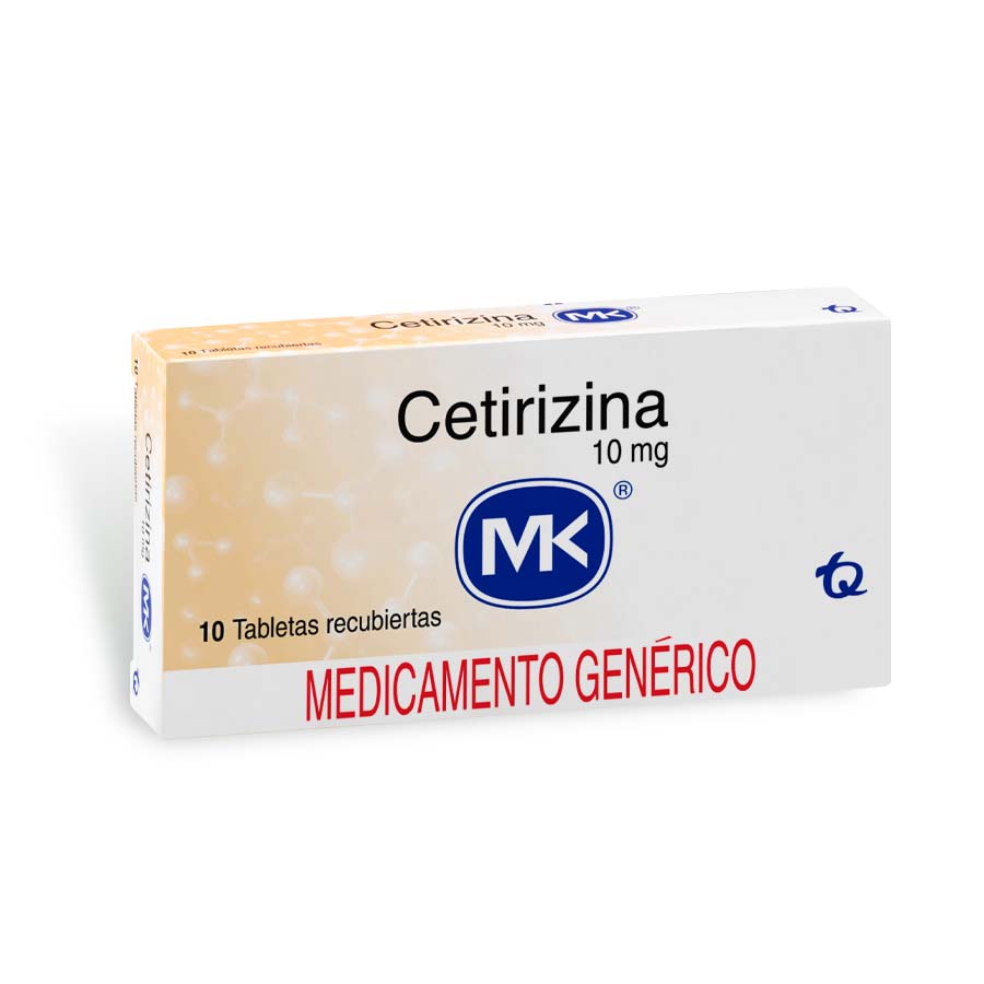 CETIRIZINA 10MG TECNOQUIMICAS - GENERICOS Tableta Recubierta 427387