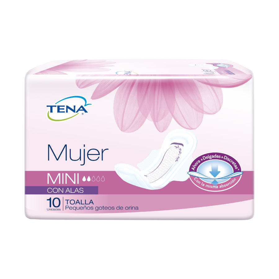  Toalla Sanitaria TENA Discreet Mini Estándar 10 unidades427499