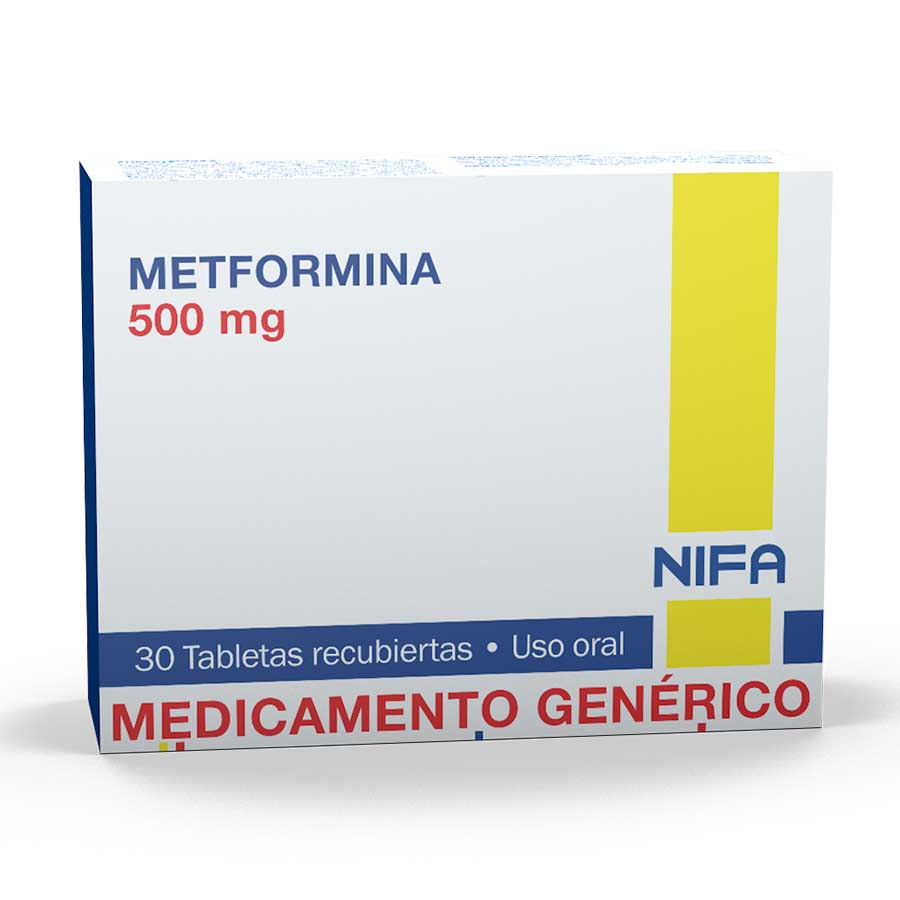 METFORMINA 500MG GARCOS - NIFA GENERICOS Tableta Recubierta 427515