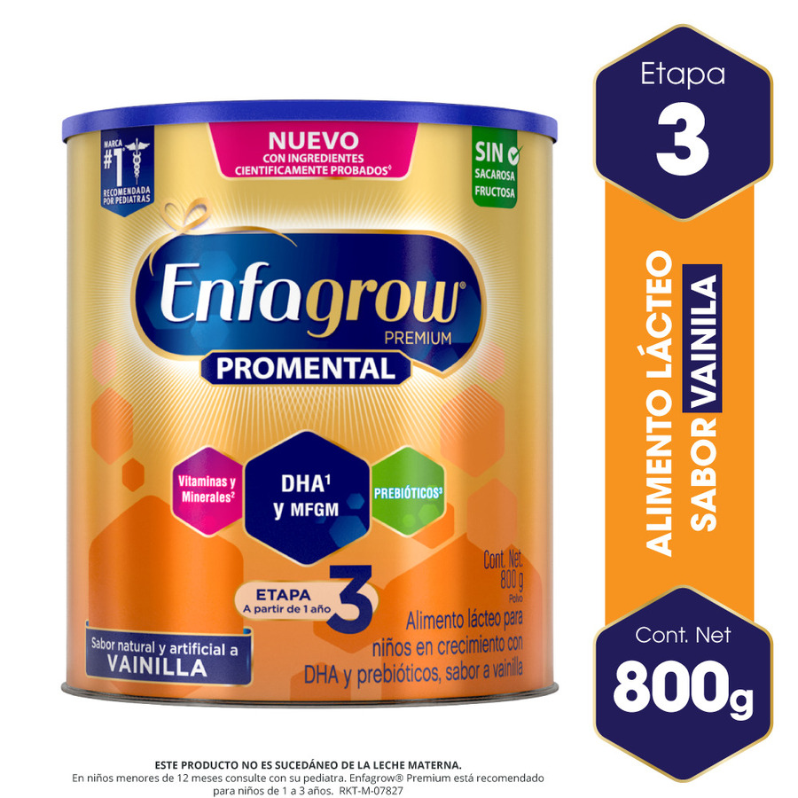  Fórmula Infantil ENFAGROW Premium- Fórmula de continuación- Etapa 3- Sabor Vainilla Lata de 800g427587