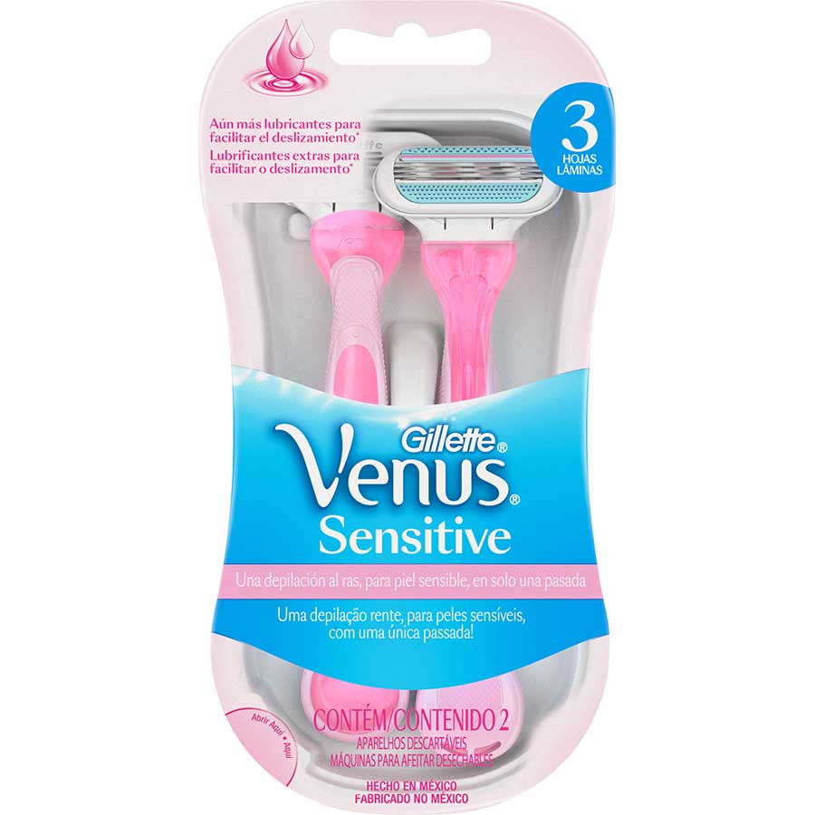  Afeitadora Desechable GILLETTE Venus Sensitive 2 unidades427626